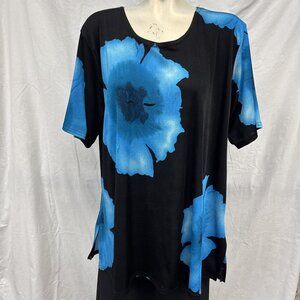 Vintage Women’s Plus Size Floral Tropical Pullover Blouse‎ READ DESCRIPTION